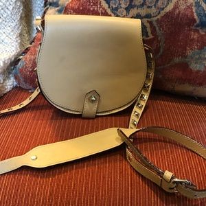 Rebecca Minkoff crossbody studded bag tan